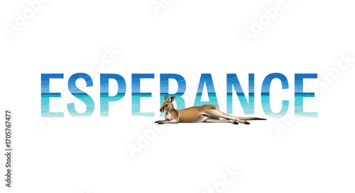 Esperance Typography with Kangaroo