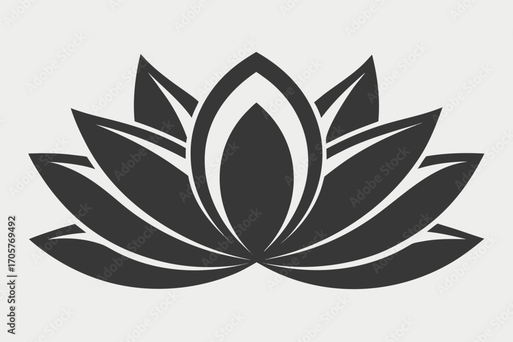 Fototapeta premium Vector illustration of a green abstract leaf with floral design elements