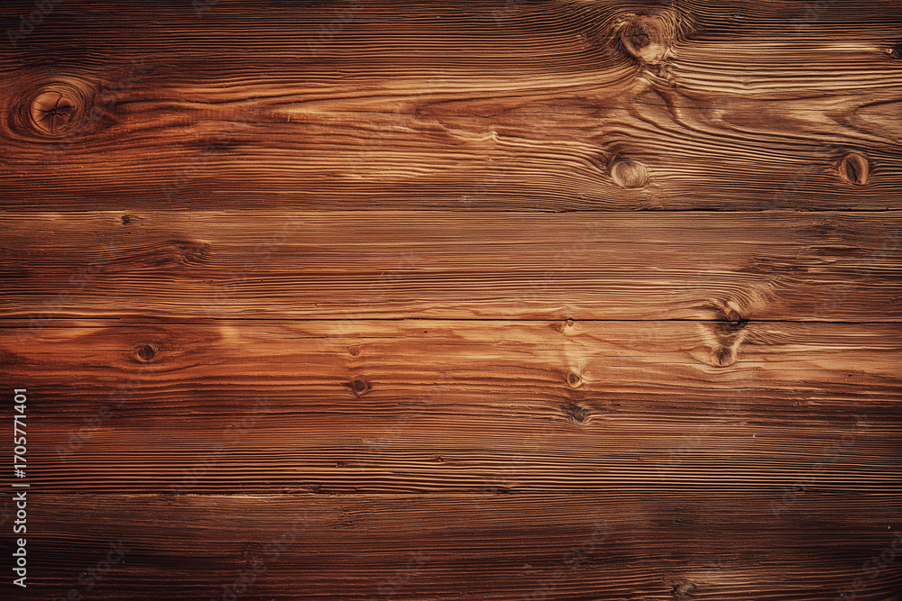 Naklejka premium Dark rustic wooden texture background — natural plank surface