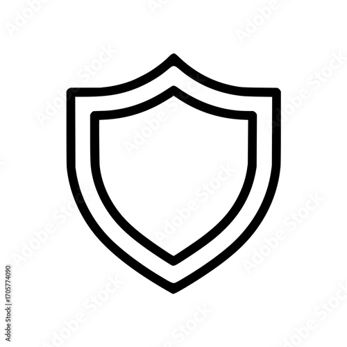 Shield icon vector protection security safety guard defense secure badge symbol privacy antivirus 100 px