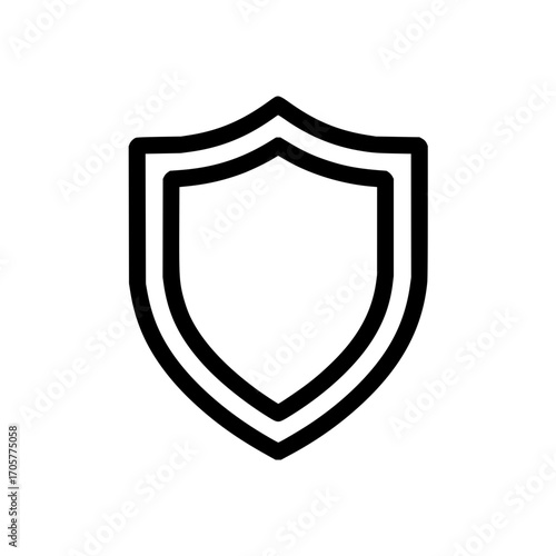 Shield icon vector graphic protection security safety guard defense badge secure symbol internet antivirus 100 px