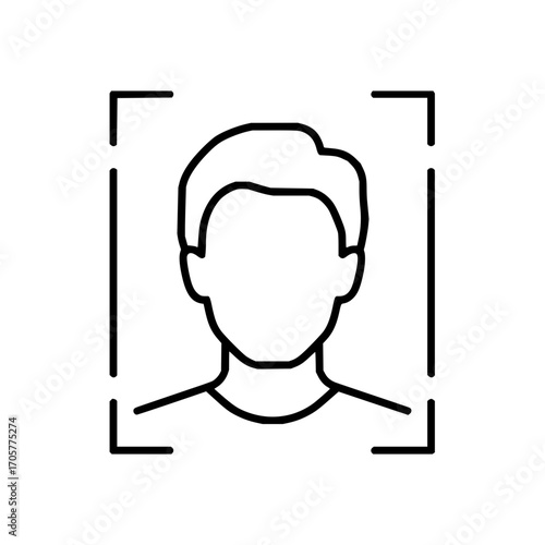 Facial recognition scan user profile photo id verification face detection biometric security access control system
