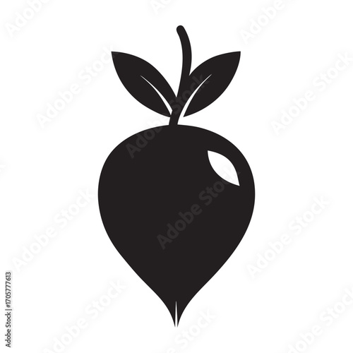 Fresh organic radish vegetable illustration isolated on white background vector