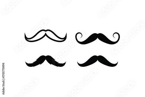 Mustache Logo Icons