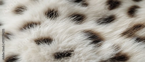 Close View of a Leopards Spotted Fur Highlighting Intricate Patterns in Sunli...