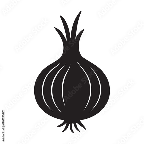 fresh organic onion isolated on transparent background
