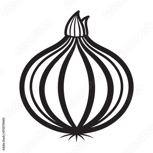 realistic onion vector illustration on white background