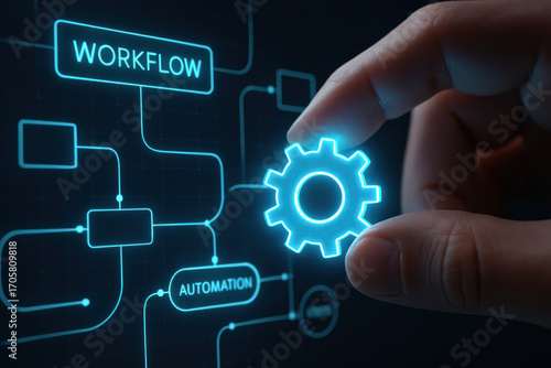 Wallpaper Mural Workflow automation integration transforms process and system technology with data interface Torontodigital.ca