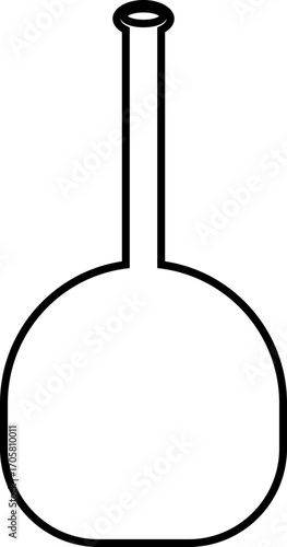 Wine bottle icon in black line style, alcohol beverage liquor container pack, bar pub drink symbol bundle, silhouette outline illustration, isolated on transparent background vector