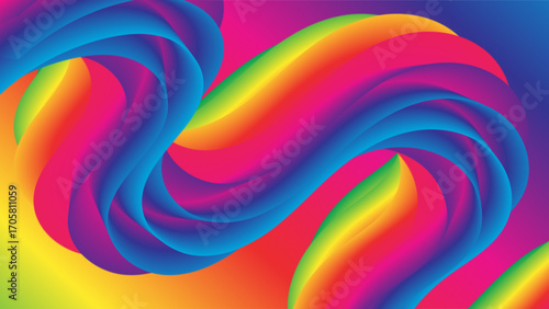 Abstract colorful line background. vector.