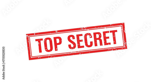 Red "TOP SECRET" stamp conveying urgency and confidentiality