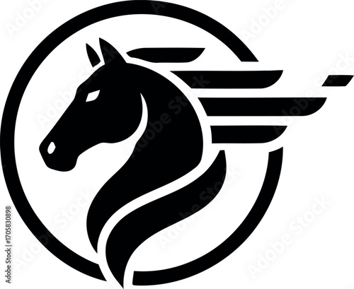 horse silhouette vector