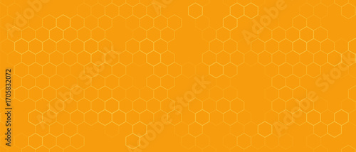 Yellow Hexagon Background . Abstract Honeycomb Pattern Design for web, wallpaper, app or print