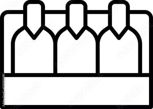 Motorway Beer Pack Icon Vector