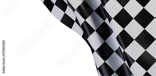 High-quality checkered flag...