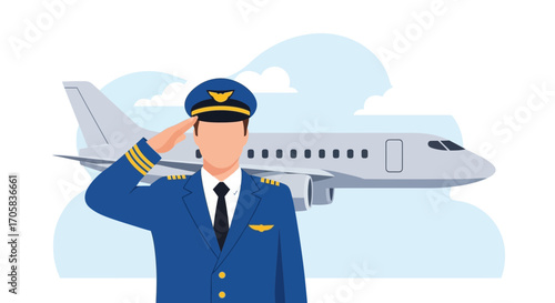 A Piloted Aircraft, A Saluting Commander, and A Symbolic Journey Represented in Flight