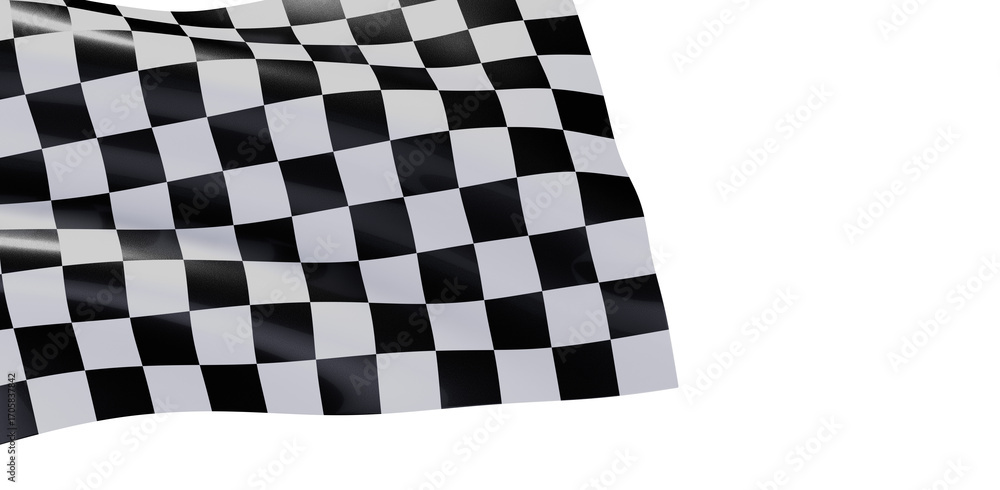Fototapeta premium High-quality image of a checkered flag, perfect for racing, victory, and success themes.