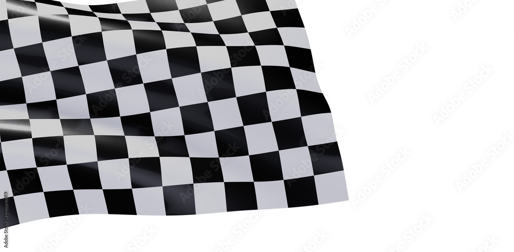 Fototapeta premium High-quality checkered flag image perfect for sports, racing, and victory themes. Download now!
