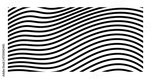 Horizon Abstract curve parallel stripes in Background Frame
