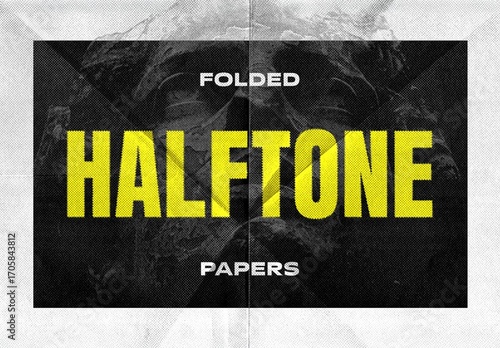 Folded Halftone Textures Collection