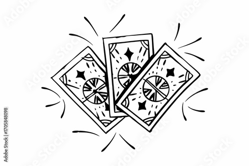 playing cards vector illustration