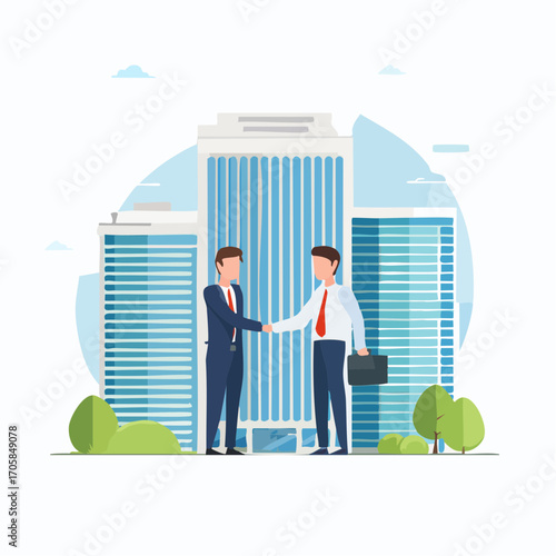 Handshake zwischen Geschäftspartnern