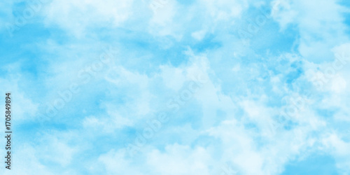 White cumulus clouds formation in blue sky, natural sky beautiful blue and white texture background, blue sky with white cloud landscape background.