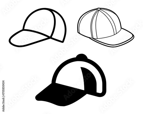 Cap bandle vector graphic scalable illustration for digital and print design projects