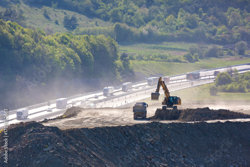 Autobahnbaustelle