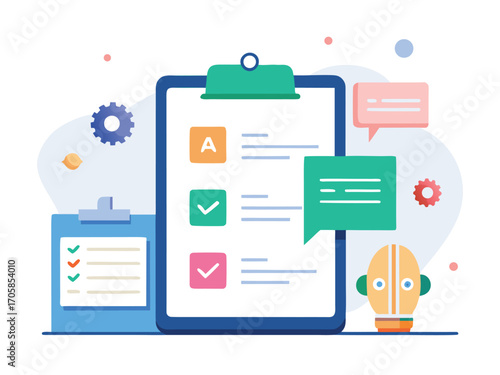 Ai assistant summarizes tasks checklist and productivity management