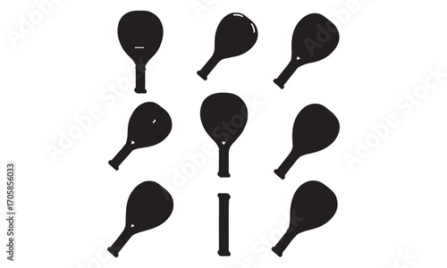 Crossed Tennis Racquets A Black and White Depiction