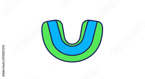 Colorful Mouthguard for Sports Protection.