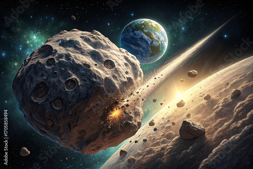 Approaching Earth in Space