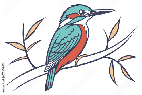 vector illustration of a bird