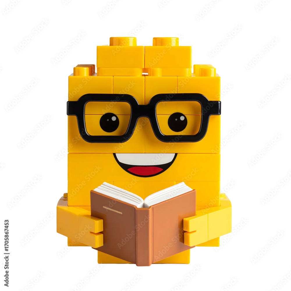 Obraz premium Lego figure reading book