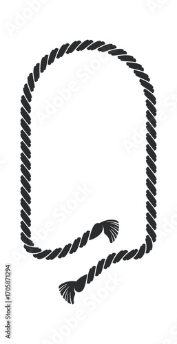 Arched shape rope frame design