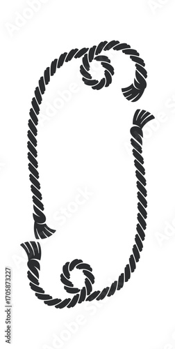 Creative rope frame with space