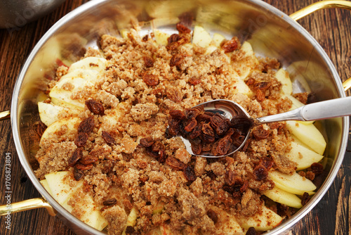 Apfelkuchen, herstellung , schritt für schritt, step by step 