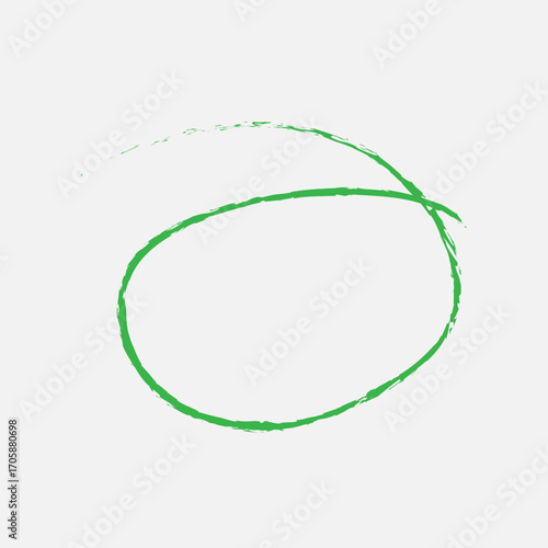 Stroke green hand drawn of sketches illustrations vector