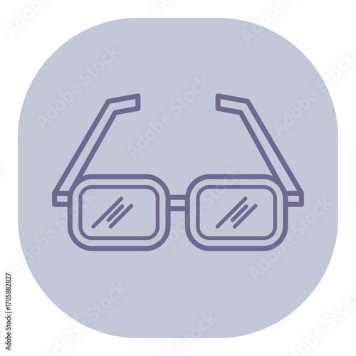 Sleek design of eyeglasses. Eyewear concept