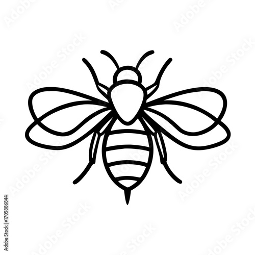 Bee icon on transparent background for Earth Day celebration  