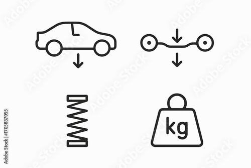 Car Suspension Load Icons_simple_compose