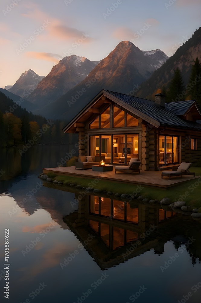 Fototapeta premium reflection in the lake