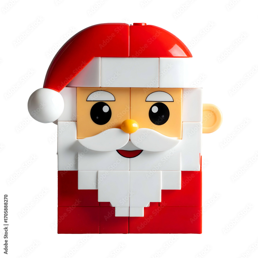 Naklejka premium Lego santa claus head