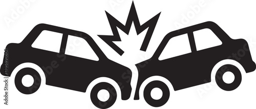 car crush icon vector