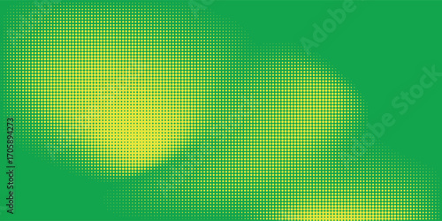 Modern dots halftone yellow green color pattern gradient texture background.Eps 10
