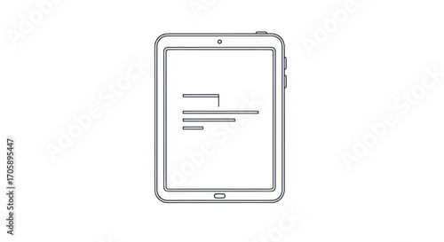 Simple Outline of a Modern Tablet Computer.