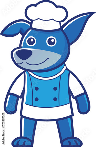 A cute and funny cartoon cow character illustration with a happy black and white farm animal drawing