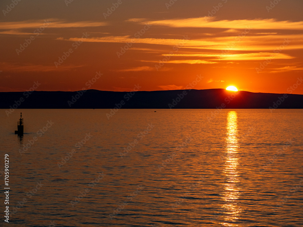 Obraz premium Sonnnenuntergang am Meer