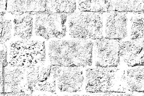 Grunge Wall Texture Background, Distressed Stone Brick Surface, Old Weathered Concrete Wall, Vintage Abstract Gritty Backdrop